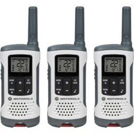 MOTOROLA Motorola Talkabout  T260TP Rechargeable TwoWay Radios, White  3 Pack T260TP